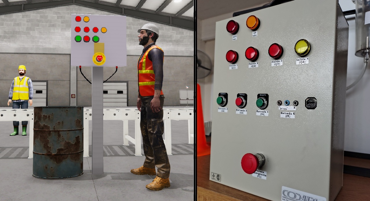 Gemelo Digital Tablero industrial / PLC